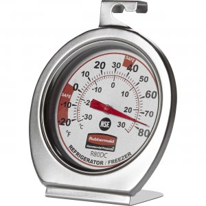 Rubbermaid Commercial Analog Thermometer PELR80DCCT RCPPELR80DCCT