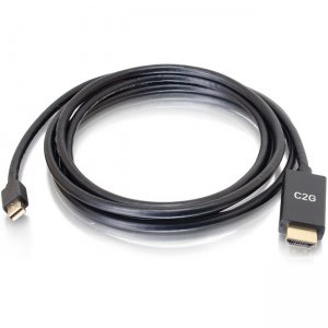 C2G 6ft 4K Mini DisplayPort to HDMI Cable - Black - M/M 54436