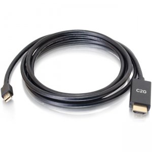 C2G 10ft 4K Mini DisplayPort to HDMI Cable - Passive - Black - M/M 54437