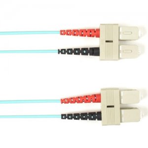 Black Box Fiber Optic Duplex Patch Network Cable FOCMP10-004M-SCSC-AQ