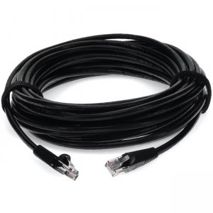 AddOn 20ft RJ-45 (Male) to RJ-45 (Male) Straight Black Cat6 UTP PVC Copper Patch Cable ADD-20FCAT6-BK