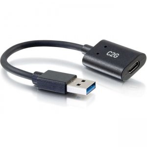 C2G 6in USB C USB A SuperSpeed USB 5Gbps Adapter Converter - Female to Male 54428