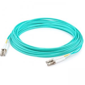 AddOn 73m LC (Male) to LC (Male) Straight Aqua OM4 Duplex Plenum Fiber Patch Cable ADD-LC-LC-73M5OM4P