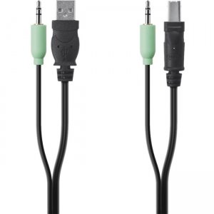 Belkin TAA USB/AUD SKVM CBL, USB A/B, 3.5mm Audio F1D9022B10T