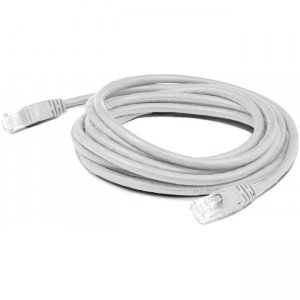 AddOn 5ft RJ-45 (Male) to RJ-45 (Male) Straight White Cat6A UTP PVC Copper Patch Cable ADD-5FCAT6A-WE