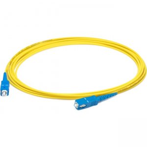 AddOn 1m SC (Male) to SC (Male) Straight Yellow OS2 Simplex LSZH Fiber Patch Cable ADD-SC-SC-1MS9SMFLZ