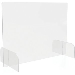 deflecto Countertop Safety Barrier Full Shield with Feet PBCTA3123B DEFPBCTA3123B