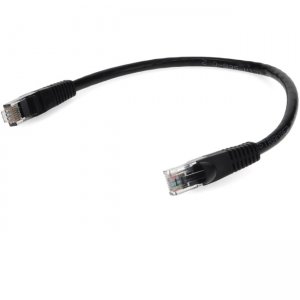 AddOn 3ft RJ-45 (Male) to RJ-45 (Male) Straight Black Cat6 UTP PVC Copper Patch Cable ADD-3FCAT6-BK