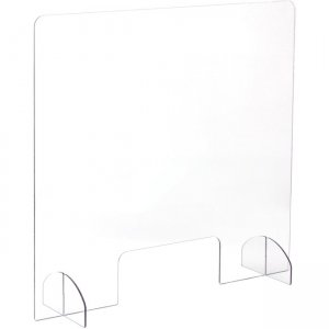 Safco Portable Freestanding Acrylic Sneeze Guard 7500CL SAF7500CL