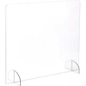 Safco Portable Freestanding Acrylic Sneeze Guard 7502CL SAF7502CL