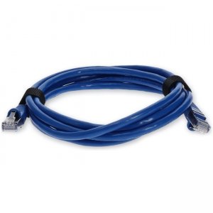 AddOn 7ft RJ-45 (Male) to RJ-45 (Male) Straight Blue Cat7 S/FTP PVC Copper Patch Cable ADD-7FCAT7
