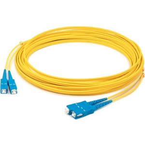 AddOn 78m SC (Male) to SC (Male) Straight Yellow OS2 Duplex LSZH Fiber Patch Cable ADD-SC-SC-78M9SMFLZ