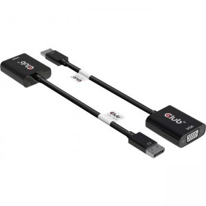 Club 3D DisplayPort to VGA Black Active Adapter M/F CAC-2013