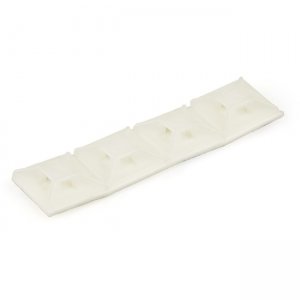 StarTech.com 100 Pack Cable Tie Mounts with Adhesive Tape for 0.13 in. (3.2 mm) Wide Ties CBMCTM1