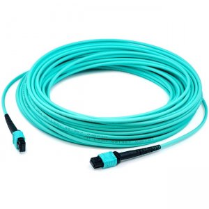 AddOn 15m MPO (Female) to MPO (Female) Aqua OM4 Duplex Fiber LSZH-rated Patch Cable ADD-MPOMPO-15M5OM4LZ