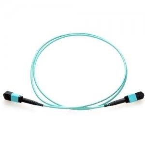 Axiom MPO Female to MPO Female Multimode OM3 50/125 Fiber Optic Cable - 0.5m MPOFFOM30.5M-AX