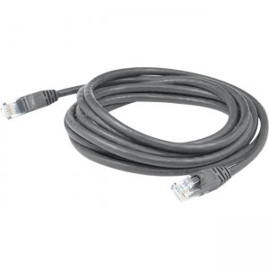 AddOn 25ft RJ-45 (Male) to RJ-45 (Male) Straight Gray Cat6A UTP PVC Copper Patch Cable ADD-25FCAT6A-GY