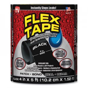 Flex Seal General Purpose Repair Tape, 4" x 1.67 yds, Black FSG24420583 TFSBLKR0405