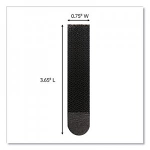 Command Bath Picture Hanging Strips, Large, Removable, 0.75" x 3.65", Black, 12 Pairs/Pack MMM24393532 17206BLK-12ES