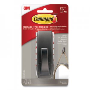 Command Bath Picture Hanging Strips, Large, Removable, 0.75" x 3.65", White, 4 Pairs/Pack MMM24358309 17206B-ES