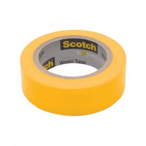 Scotch Expressions Washi Tape, 0.59" x 32.75 ft, Yellow MMM70005189140 C314-YEL
