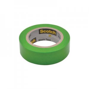 Scotch Expressions Washi Tape, 0.59" x 32.75 ft, Green MMM70005188761 C314-GRN