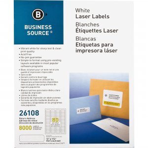 Business Source Return Address Mailing Label 26108 BSN26108