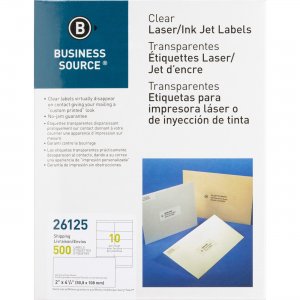 Business Source Shipping Laser Label 26125 BSN26125