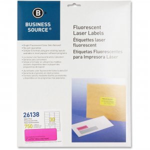 Business Source Fluorescent Laser Label 26138 BSN26138