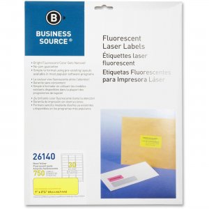 Business Source Fluorescent Laser Label 26140 BSN26140