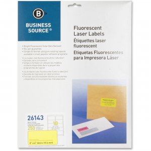Business Source Fluorescent Laser Label 26143 BSN26143