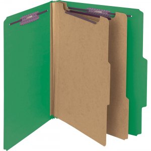 Smead Green PressGuard Classification File Folder with SafeSHIELD Fasteners 14201 SMD14201