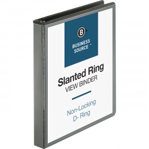 Business Source Basic D-Ring View Binder 28446 BSN28446