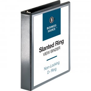 Business Source Basic D-Ring View Binder 28447 BSN28447