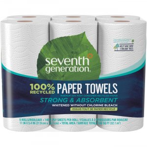 Seventh Generation 100% Recycled Paper Towel Rolls 13731 SEV13731