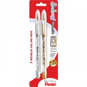 Pentel Arts Sunburst Semi-Transparent Rollerball Pen K908MBP2XZ PENK908MBP2XZ