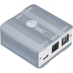 SIIG 1x3 S/PDIF Toslink Splitter CE-AU0211-S1