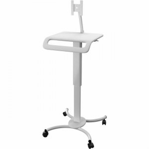 CTA Digital Height-Adjustable Rolling Medical Workstation Cart with VESA Plate QPAD-HRSWV