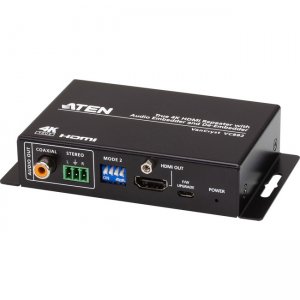 Aten True 4K HDMI Repeater with Audio Embedder and De-Embedder VC882