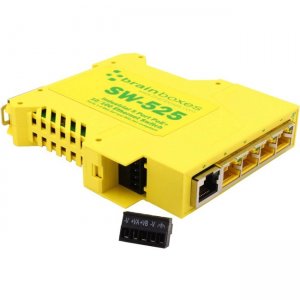 Brainboxes Industrial 5 Port PoE+ 10/100 Ethernet Switch SW-525