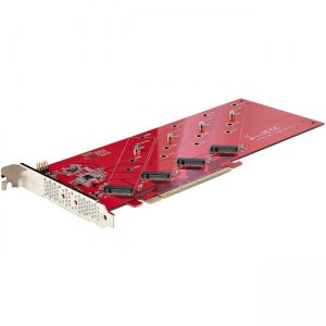 StarTech.com PCI Express x16 to Quad M.2 PCIe SSD Adapter with Bifurcation QUAD-M2-PCIE-CARD-B