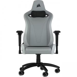 Corsair TC200 Gaming Chair - Plush Leatherette - Light Grey/White CF-9010045-WW
