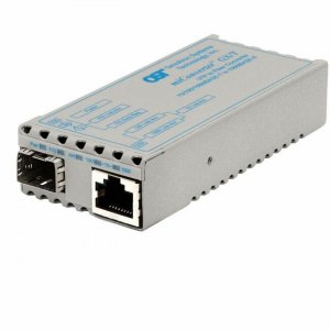 Omnitron Systems miConverter GX/T 10/100/1000BASE-T to 1000BASE-X Ethernet Media Converter 1239-0-0W