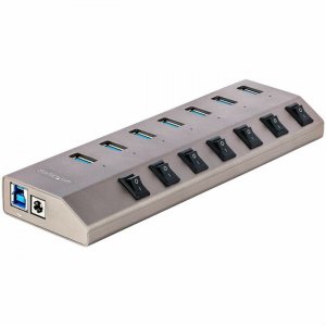 StarTech.com 7-Port USB 3.2 Gen 1 (5Gbps) Hub with On/Off Port Switches 5G7AIBS-USB-HUB-NA