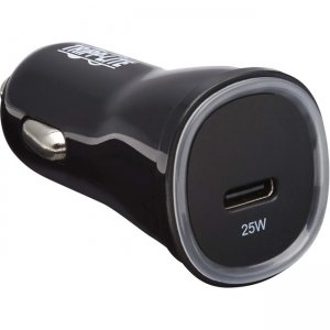 Tripp Lite USB Car Charger - 25W PD Charging, USB-C, Black U280-C01-25-1B