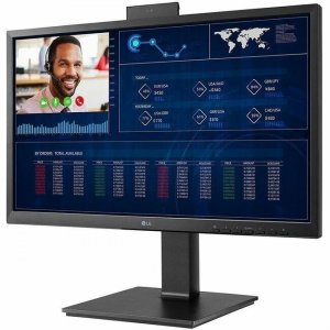 LG 23.8-inch FHD All-in-One Thin Client with Pop-up Webcam Non OS 24CQ650N-6N