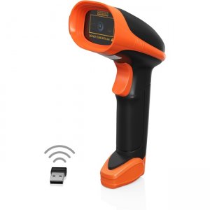 Ambir BR200 Wireless Barcode Scanner with 2.4Ghz with Wireless USB Dongle BR200-BL