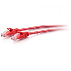 C2G 7ft Cat6a Snagless Unshielded (UTP) Slim Ethernet Patch Cable - Red C2G30163