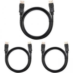 Rocstor 6ft DisplayPort 1.2 Cable M/M - DP 4k (3-Pack) Y10C235-B1-3PK