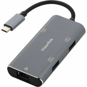 Visiontek USB-C Hub with Ethernet (2x USB-A 10Gbps | 1x USB-C 10Gbps) 901538